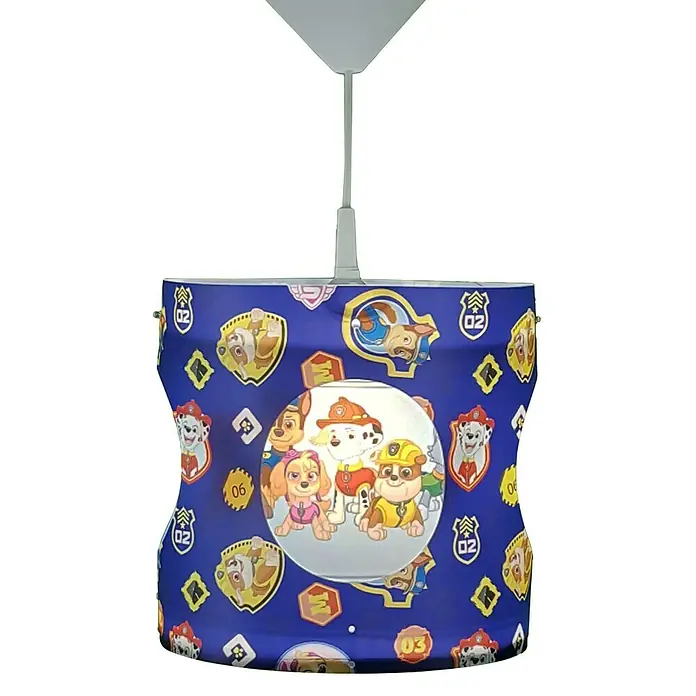 Niermann Pendelleuchte rund Paw Patrol - 60 W, Mehrfarbig, E27 - Eine bezaubernde Kinderzimmerlampe mit einem bunten Paw Patrol-Motiv, ideal für kleine Fans der beliebten Serie, die eine sanfte Beleuchtung bietet.