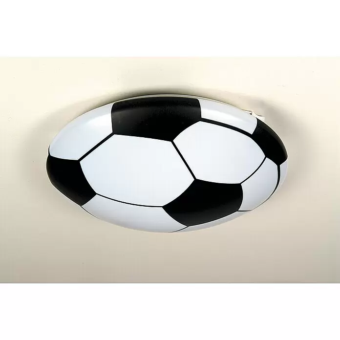 Niermann Kinderzimmerleuchte rund Fußball - 15 W, E27 - Stimmungsaufnahme