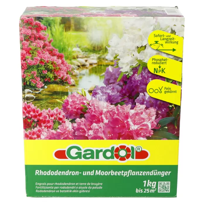 Gardol Rhododendrondünger - 1 kg, Max. Anwendungsfläche: 25 m²