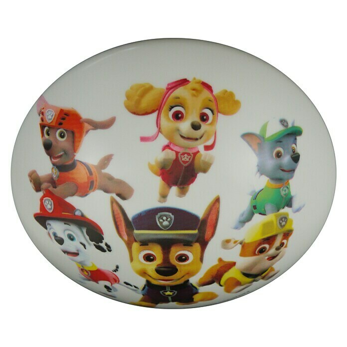 Niermann Kinderzimmerleuchte rund Paw Patrol15 W, E27 View From Below