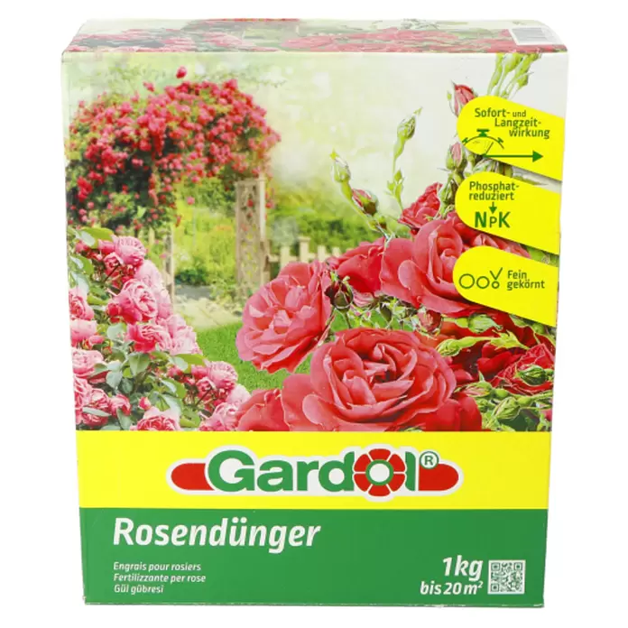 Gardol Rosendünger - 1 kg, Max. Anwendungsfläche: 20 m²