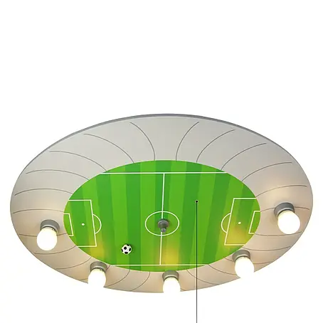 Niermann  Kinderzimmerleuchte rund Fußballstadion