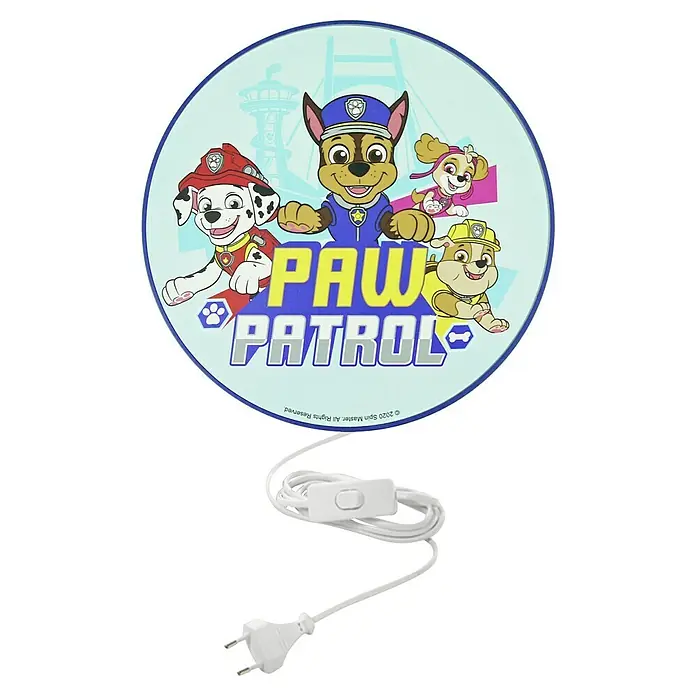 Niermann Kinderzimmerleuchte rund Paw Patrol - 25 W - Diese Paw Patrol Lampe sorgt für eine angenehme Beleuchtung im Kinderzimmer. Das Design zeigt die beliebten Charaktere der Serie.