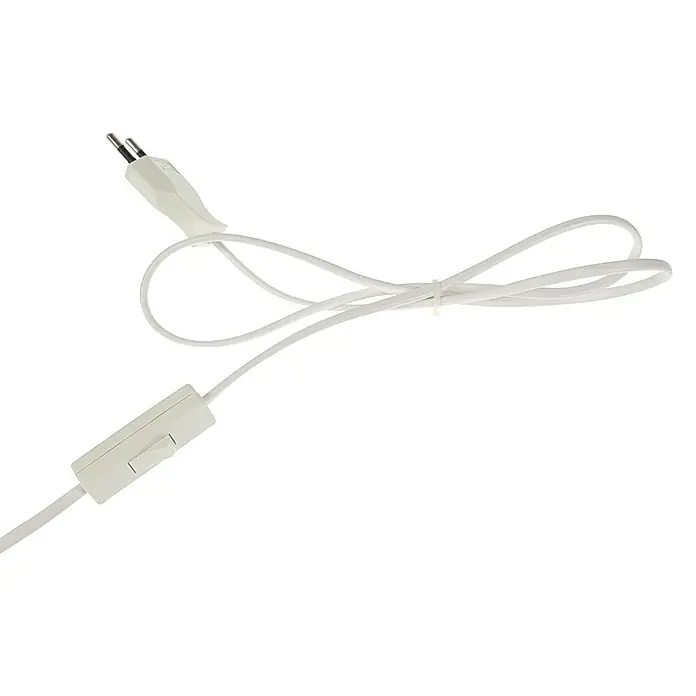 Niermann Tischleuchte Sunny - 9 W, GX53 - Weißes Netzkabel mit Stecker und Schalter für elektronische Geräte, ideal für den täglichen Gebrauch und einfache Bedienung.