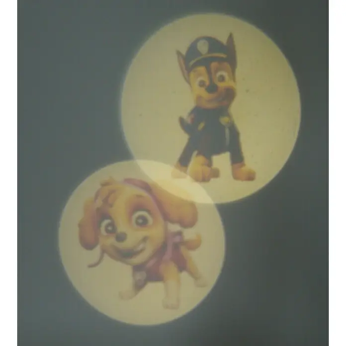 Niermann LED-Nachtlicht Paw Patrol - 3-fach, Netzstecker, Rot/Blau, L x B x H: 100 x 90 x 100 mm - Projektionen von Chase und Skye aus der Paw Patrol. Niedliche Welpenbilder in Kreisen auf dunklem Hintergrund, ideal für Kinder.