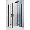 GEO Hit Pro Eckdusche B-PE430 (80 x 80 x 202,2 cm, Beschichtet, Schwarz, Glasstärke: 6 mm) | BAUHAUS