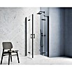 GEO Hit Pro Eckdusche B-PE430 (80 x 80 x 202,2 cm, Beschichtet, Schwarz, Glasstärke: 6 mm) | BAUHAUS