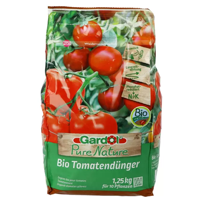 Gardol Pure Nature Bio-Tomatendünger - Passend für: 10 Pflanzen, 1,25 kg, Wiederverschließbar