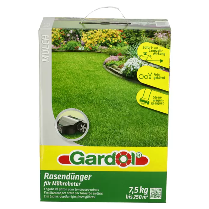 Gardol Rasendünger Mähroboter - 7,5 kg, Max. Anwendungsfläche: 250 m²