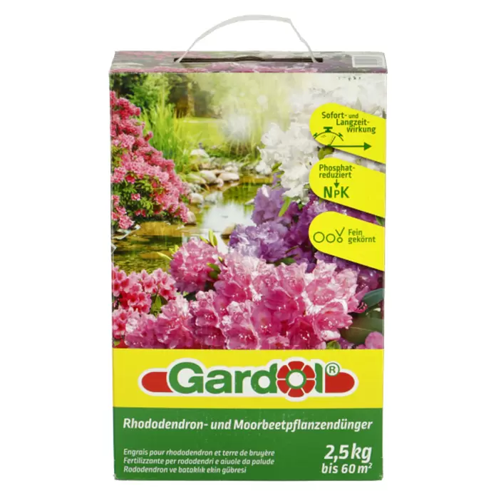 Gardol Rhododendrondünger - 2,5 kg, Max. Anwendungsfläche: 60 m²
