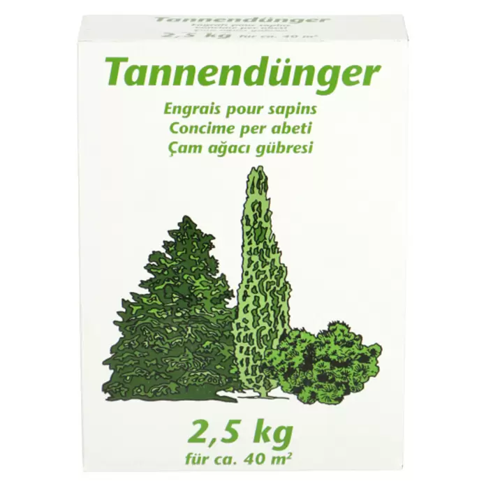 Tannendünger - 2,5 kg, Max. Anwendungsfläche: 40 m²