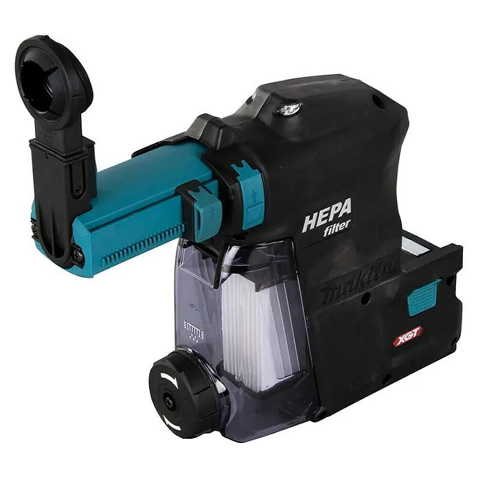 Makita XGT 40V max. Staubabsaugung DX 12 - Passend für: Makita Akku-Kombihammer HR003 - Makita Akku-Staubsauger mit HEPA-Filter und XGT-Akku für effizientes Reinigen. Kompakt und leistungsstark für vielseitige Anwendungen.