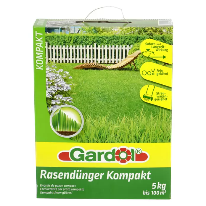 Gardol Rasendünger Kompakt - 5 kg, Max. Anwendungsfläche: 100 m²