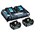 Makita LXT 18V Akumulator in polnilnik Power Source Kit z dvojnim polnilnikom 