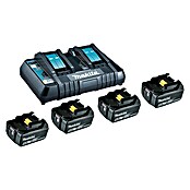 Makita Batería y cargador (18 V, 5 Ah, 4 pilas)
