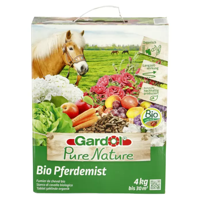 Gardol Pure Nature Bio-Pferdedung - 4 kg, Max. Anwendungsfläche: 30 m²