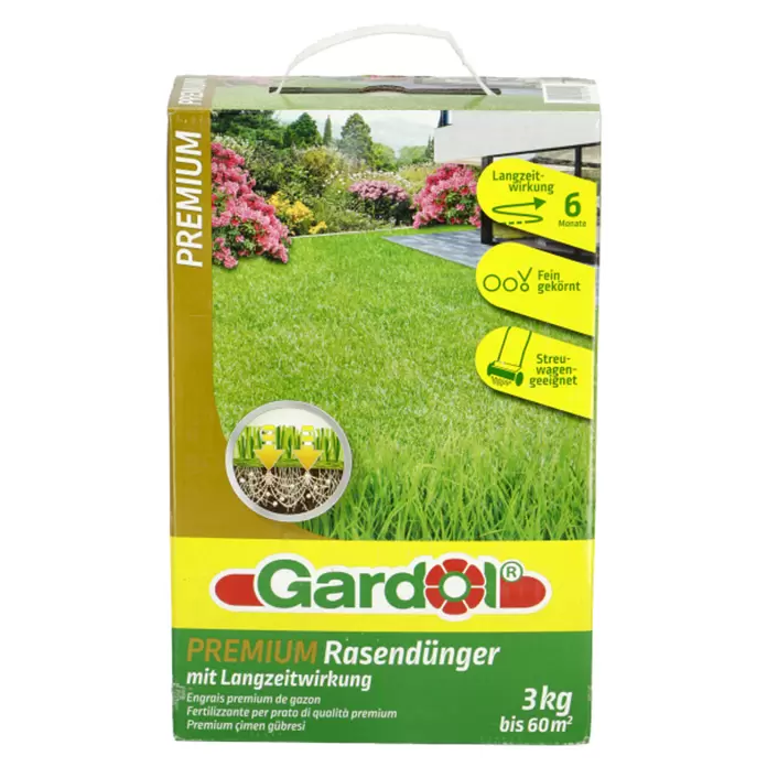 Gardol Rasendünger Premium - 3 kg, Max. Anwendungsfläche: 60 m²