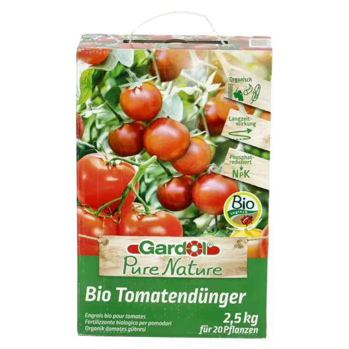 Gardol Pure Nature Bio-Tomatendünger - Passend für: 20 Pflanzen, 2,5 kg, Aus natürlichen Rohstoffen