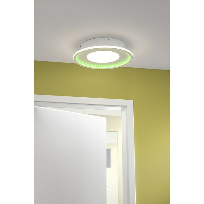 Lavida LED-Deckenleuchte rund RovigoØ x H: 450 mm x 9,6 cm Mood Shot