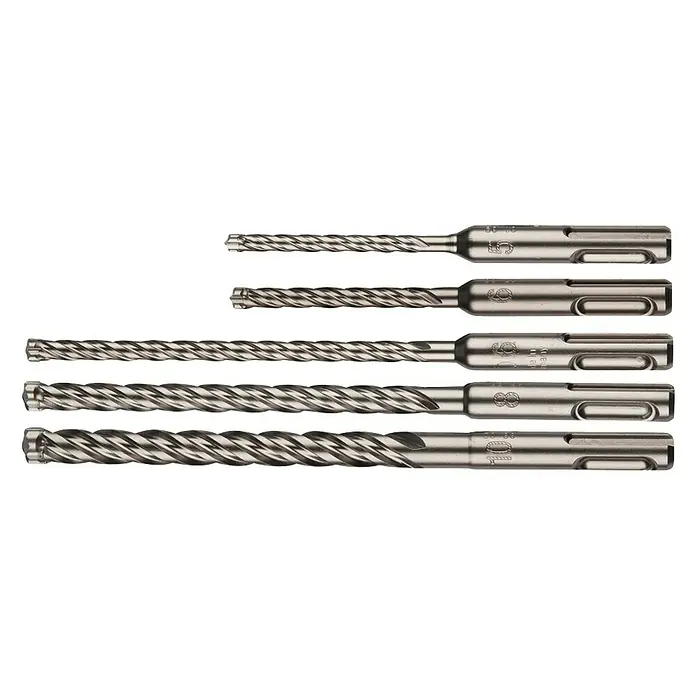 Makita Bohrer-Set Nemesis 2 - SDS Plus, 5 -tlg. - SDS-Plus Bohrer-Set: Verschiedene Größen für kraftvolles Bohren in Beton und Mauerwerk, ideal für Profis und Heimwerker.