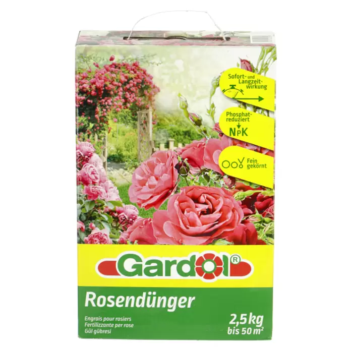 Gardol Rosendünger - 2,5 kg, Max. Anwendungsfläche: 50 m²
