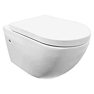 Best Design Hangend toiletset Molina (Met spoelrand, Spoelvorm: Diep, Glanzend Wit)