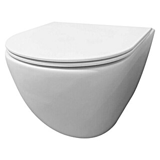 Best Design Hangend toiletset Morrano (Zonder spoelrand, Spoelvorm: Diep, Mat Wit)