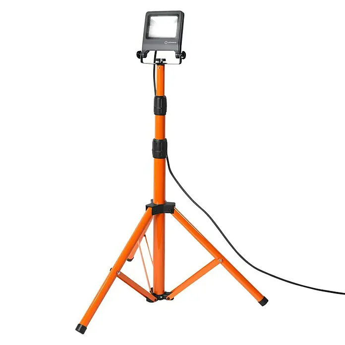 Ledvance LED-Arbeitsleuchte - 1.700 lm, Lichtfarbe: Kaltweiß, Anzahl Leuchtmittel: 1 Stk. - LED-Baustrahler auf Stativ für flexible Beleuchtung. Ideal für Baustellen und Werkstätten.