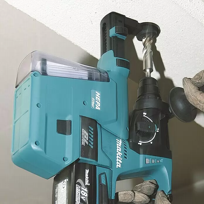 Makita LXT 18V Akku-Kombihammer DHR243RTJ + Artikelnr. 33855482 hinzufügen* - 18 V, 2 Akkus, 5 Ah, 2 J, Ohne Staubabsaugung - Detailaufnahme