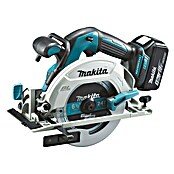 Makita Sierra circular de batería (18 V, Iones de litio, 5 Ah, 2 baterías, Número de revoluciones de marcha en vacío: 5.000 r.p.m.)