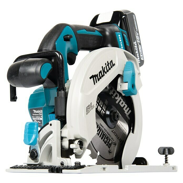 Makita Akku-Handkreissäge DHS680RTJ18 V, Li-Ionen, 5 Ah, 2 Akkus, Leerlaufdrehzahl: 5.000 U/min Diagonal View