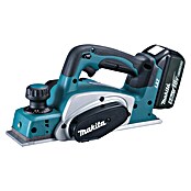 Makita Cepilladora de mano de batería (18 V, 2 baterías, Anchura del cepillo: 82 mm, 5 Ah)