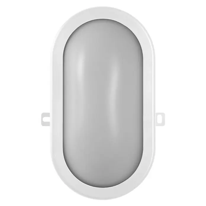 Osram LED-Außenwandleuchte Bulkhead - 11 W, 216 x 14,3 x 79 cm, Weiß, IP54 - Weiße, ovale LED-Deckenleuchte für den Innenbereich, die eine moderne und helle Beleuchtung bietet. Ideal für Flure, Badezimmer oder Küchen.