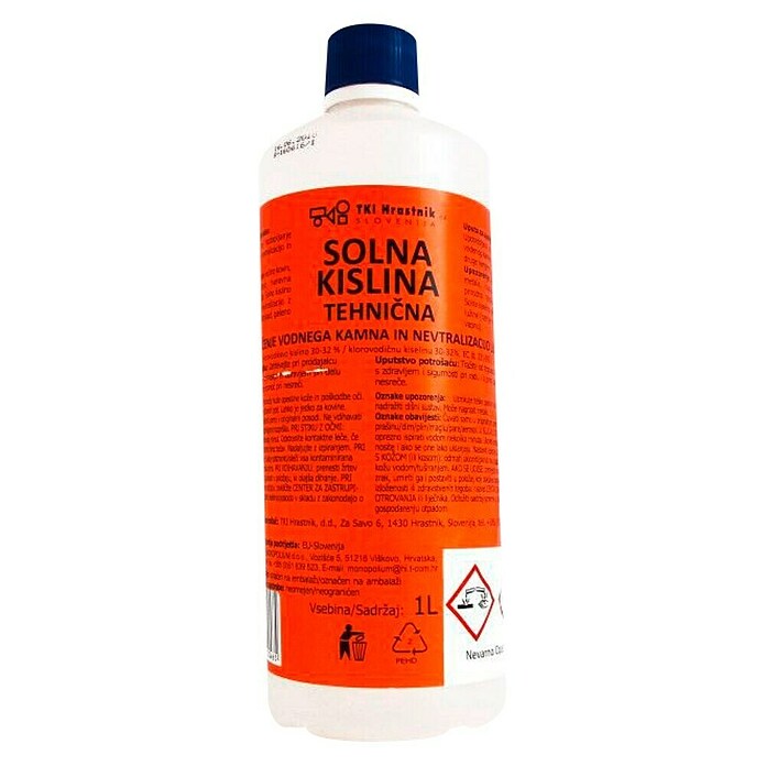 Solna kislina Tehnična  (1 l) | Čistila in odstranjevalci | Topila | Barve in tapete | Izdelki | BAUHAUS