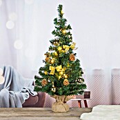 Künstlicher Weihnachtsbaum (Höhe: 75 cm, Grün/Gold, LED-Beleuchtung) | BAUHAUS