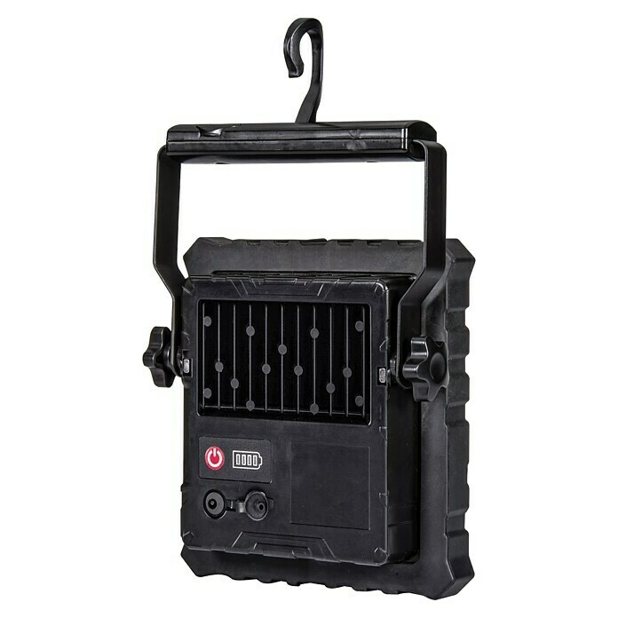 Voltolux Mobiler LED-Strahler30 W, Schwarz, B x H: 20 x 24 cm Back View