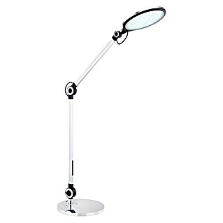 Globo LED-Tischleuchte (9 W, L x B x H: 22,5 x 7,5 x 57,5 cm, Silber, Kaltweiß)