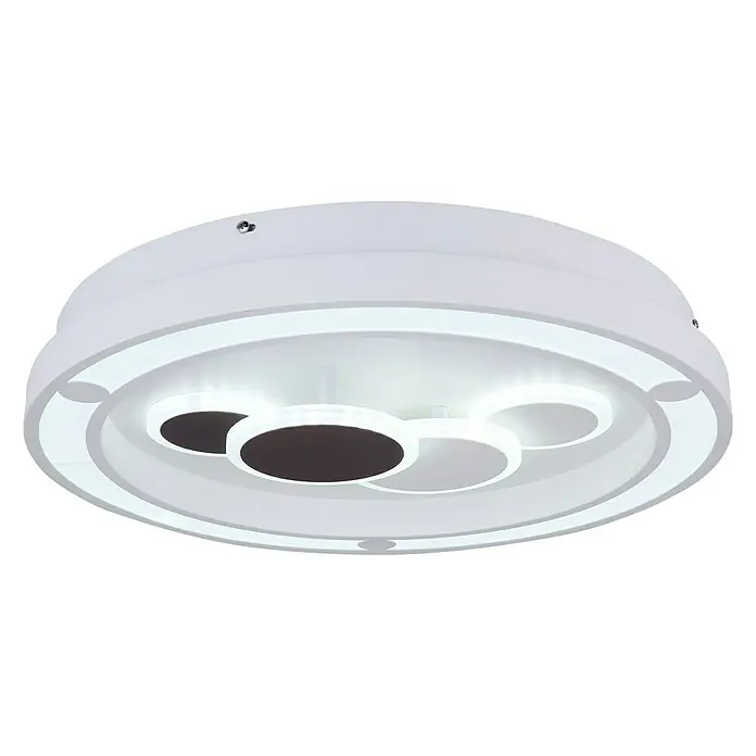 Globo Deckenleuchte rund KOLLI - 50 W, Ø x H: 480 mm x 10 cm - Deckenleuchte im Mickey Mouse Design in Weiß, ideal für Kinderzimmer, mit integrierter LED-Beleuchtung für stimmungsvolles Licht.