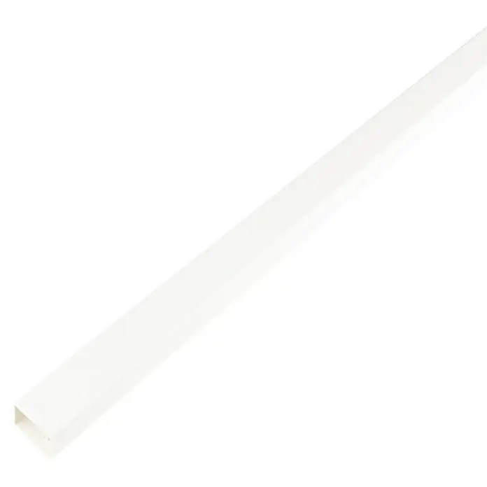 Mini-Kabelkanal - 2 m x 15 mm x 10 mm, Weiß - Weißer Kabelkanal aus Kunststoff zur diskreten Kabelführung und zum Schutz vor Beschädigungen. Ideal für Büro und Zuhause.