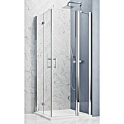 GEO Hit Pro Eckdusche B-PE420 (100 x 80 x 202,2 cm, Beschichtet, Chrom, Glasstärke: 6 mm) | BAUHAUS