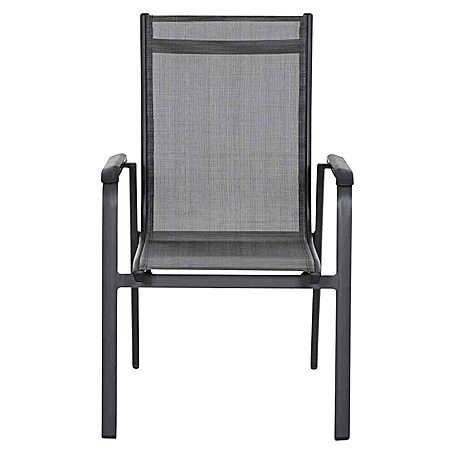 Siena Garden Tesoro Gartensessel (Ranotex®-Geflecht, Stapelbar, Anthrazit, Hochlehner, B x T x H: 62,5 x 68 x 98 cm)