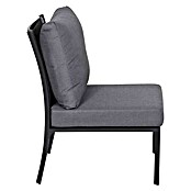 Siena Garden Loungesofa-Mittelelement Londra (L x B x H: 77 x 77 x 86,5 cm, Anthrazit/Grau) | BAUHAUS