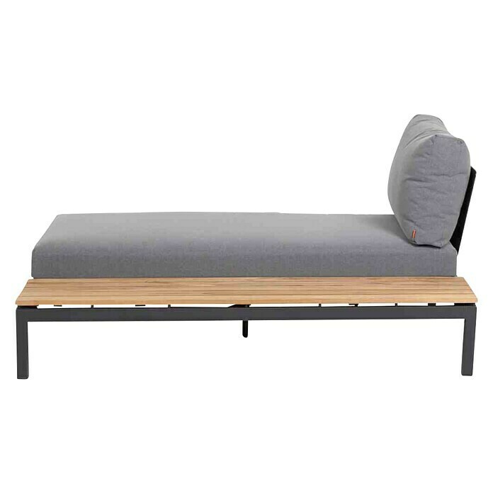 Siena Garden Loungesofa AlvidaL x B x H: 177,5 x 102 x 84 cm, Ranotex-Gewebe, Anthrazit, Ablage links Left Side View