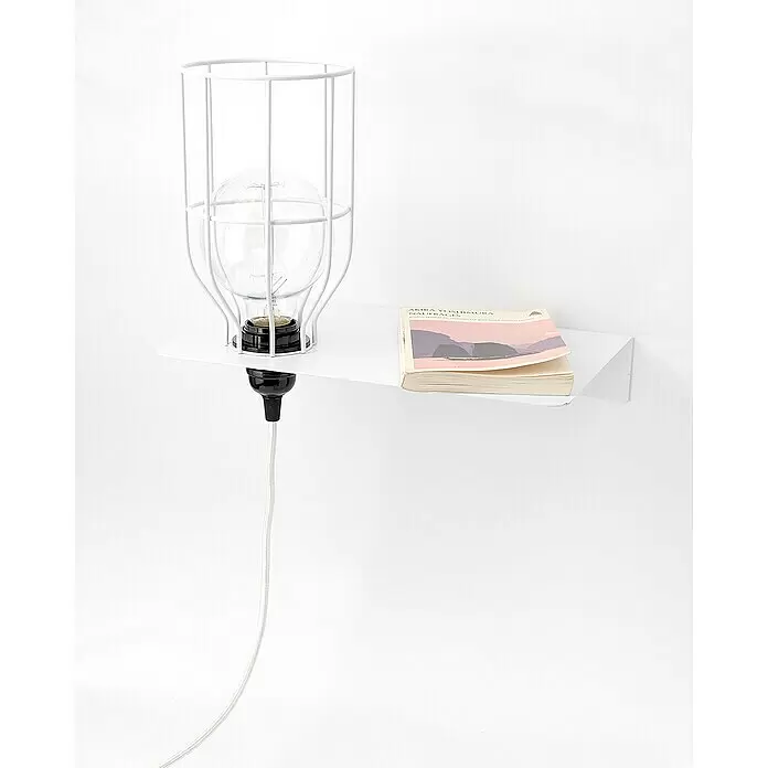 Hoopzi Wandhalter Grand - L x B x H: 20 x 30 x 5 cm, Metall, Weiß - Stimmungsaufnahme
