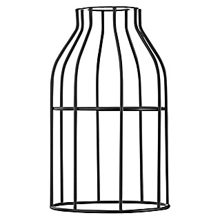 Hoopzi Lampenschirm Cage (Ø x H: 12 x 20 cm, Schwarz, Stahl, Rund)