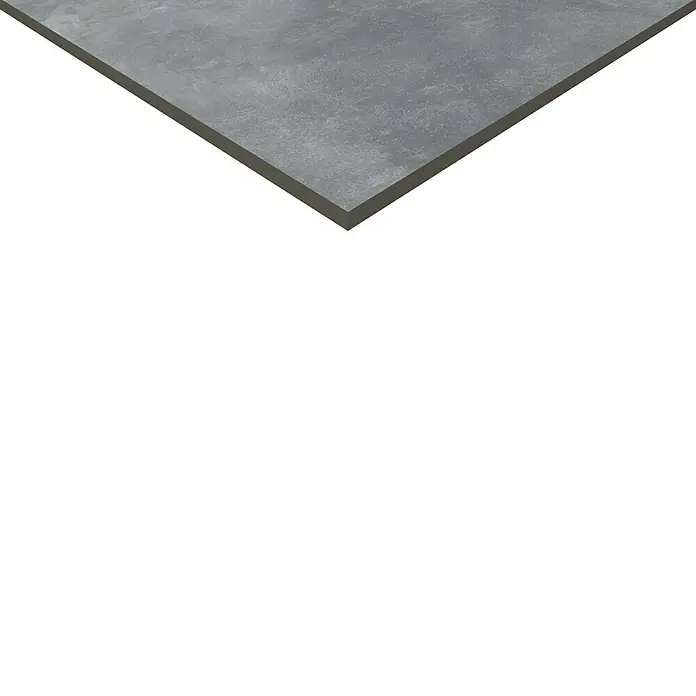 Feinsteinzeugfliese Geo Grey - 60 x 120 cm, Grau, Schimmernd - Graue Bodenfliese mit rauer Textur, ideal für moderne Innenräume. Perfekt für Küche, Bad oder Wohnzimmer mit einem zeitlosen Design.