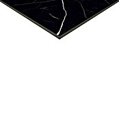 Feinsteinzeugfliese Black Marble (60 x 60 cm, Schwarz, Poliert)