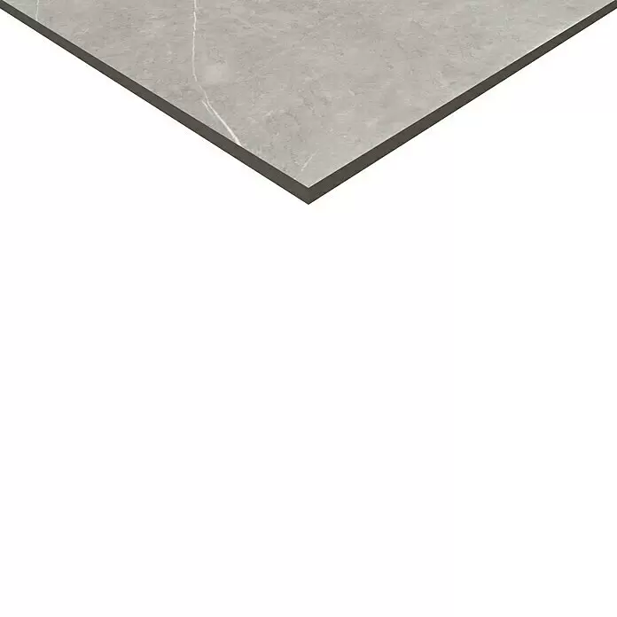 Feinsteinzeugfliese Ciana Grey - 60 x 60 cm, Grau, Glänzend - Detailaufnahme