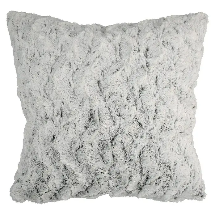 Kissen Smooth - Schwarz, 45 x 45 cm, 100 % Polyester - Graues Zierkissen mit weicher Textur. Ein gemütliches und stilvolles Accessoire für jedes Zuhause, das Komfort und Wärme bietet.