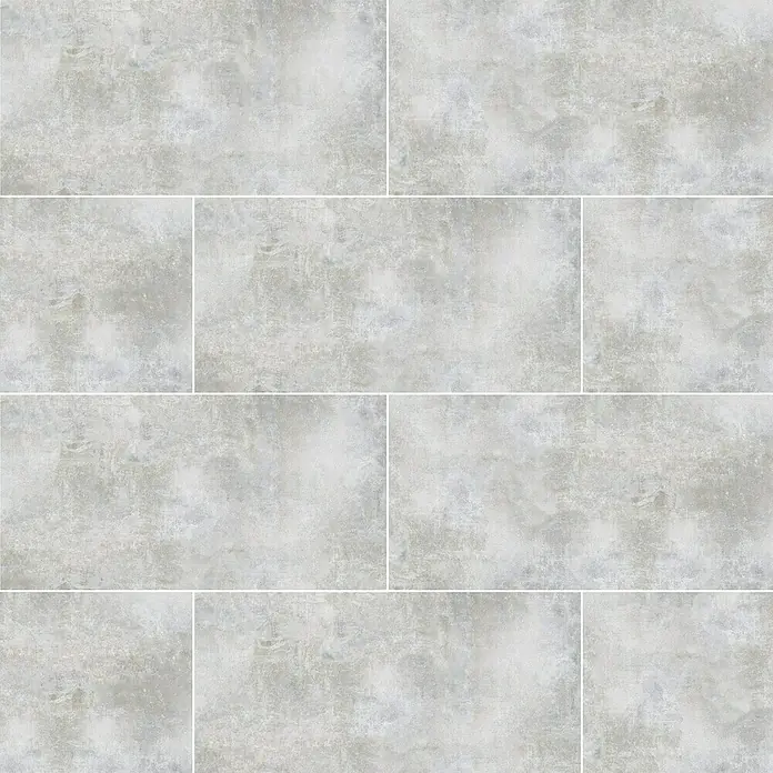 Feinsteinzeugfliese Luna Bianco - 120 x 240 cm, Weiß/Grau, Glänzend - Hellgraue Fliesen mit subtilen Texturen, die eine schlichte, moderne Ästhetik für Innenräume schaffen und dabei eine elegante Note verleihen.
